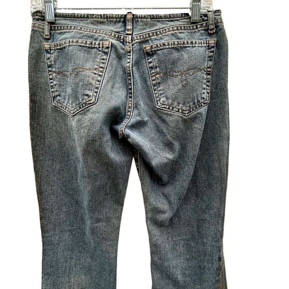 Paris Blues Originals Women's Size 4 Flare Wide Leg Frayed Waist Denim Jeans - Picture 4 of 8